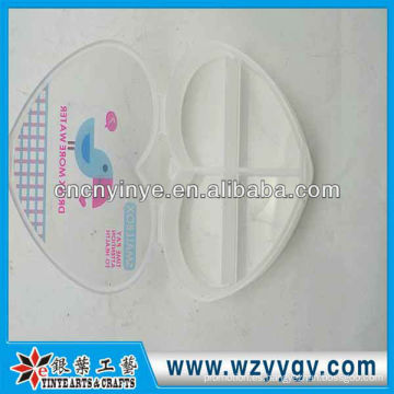 Personalizada corazón forma plástico pastillero, pastillero de preimpresión